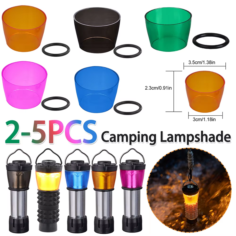 2-5PCS Camping Light Protective Cover Eye Protection Camping Lamp Cover Outdoor