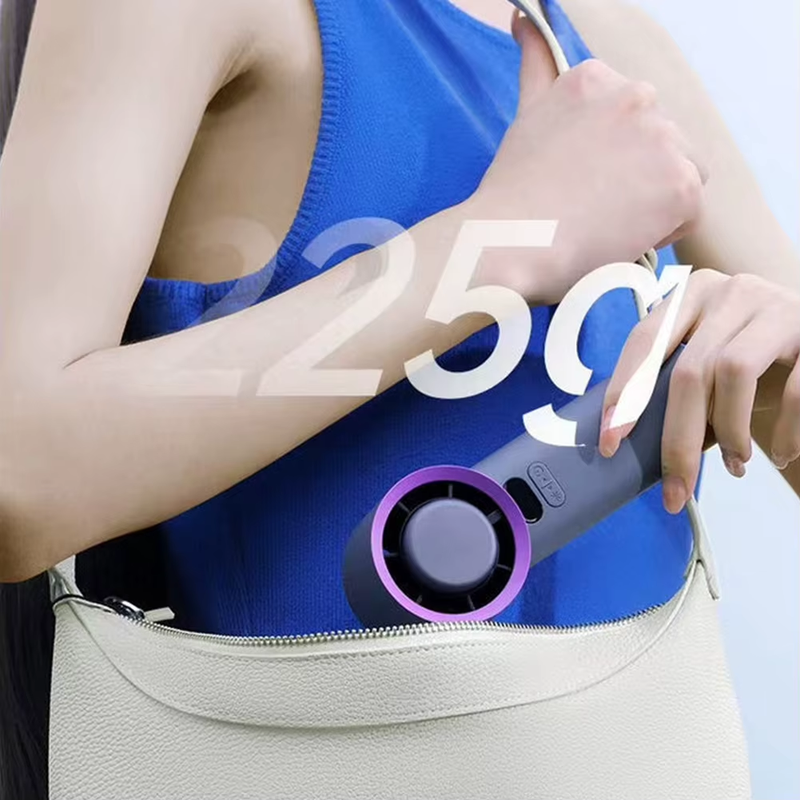 Portable Handheld Fan with 6M/S Wind with 100 Gears Adjustable Rechargeable Port