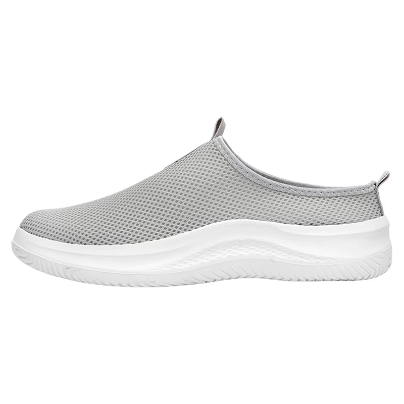 Men Large Size Running Sneaker Wear-Resistant Mesh Half Slippers Casual Walking