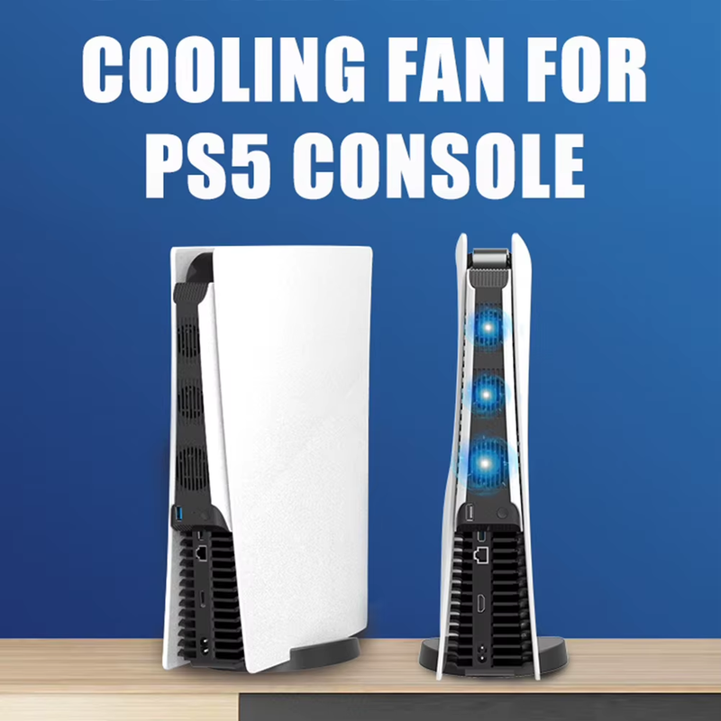 Console Vertical Stand Game Controller Cooling Fan for Sony Play Station PS 5