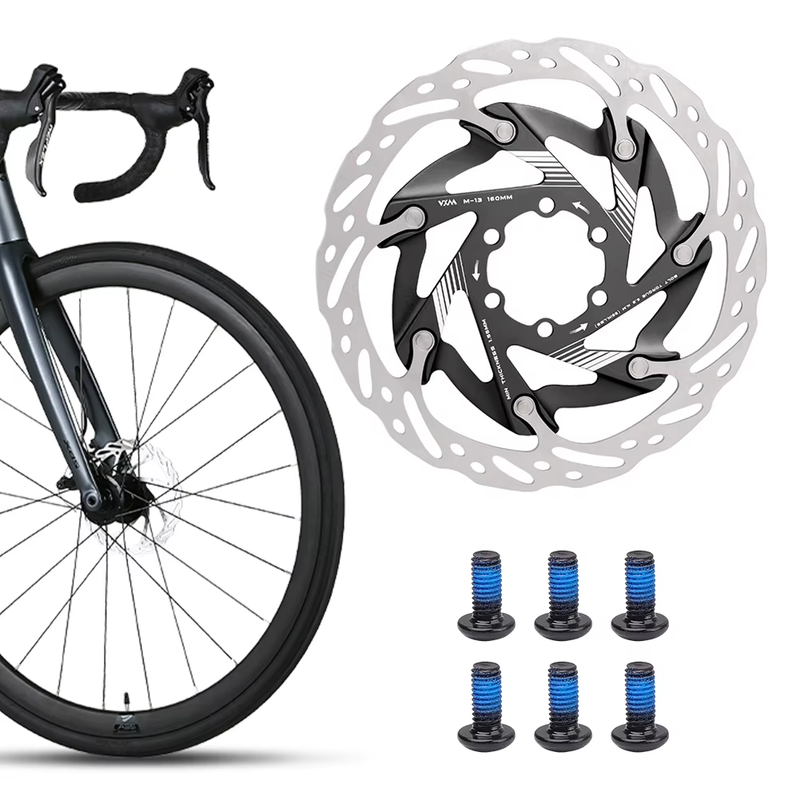 160Mm Bike Disc Brake Rotor with 6 Bolts Bicycle Rotor Disc Heat Dissipation Roa