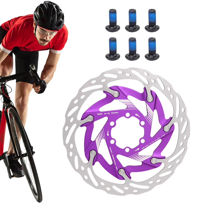 160Mm Bike Disc Brake Rotor with 6 Bolts Bicycle Rotor Disc Heat Dissipation Roa
