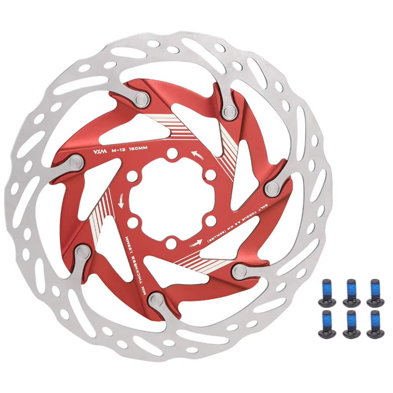 160Mm Bike Disc Brake Rotor with 6 Bolts Bicycle Rotor Disc Heat Dissipation Roa