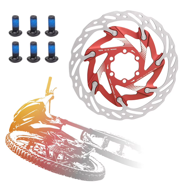 160Mm Bike Disc Brake Rotor with 6 Bolts Bicycle Rotor Disc Heat Dissipation Roa
