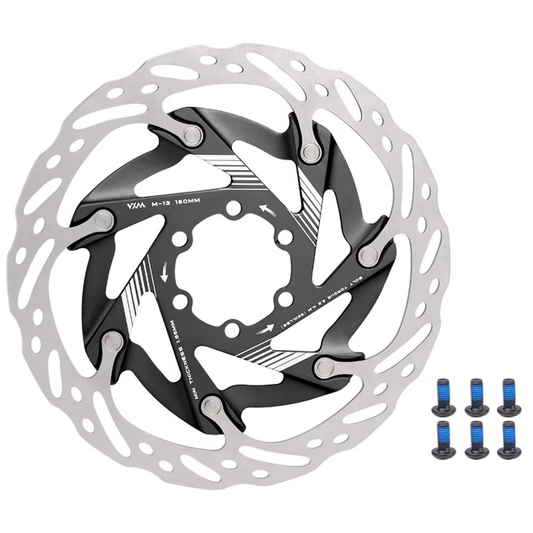 160Mm Bike Disc Brake Rotor with 6 Bolts Bicycle Rotor Disc Heat Dissipation Roa