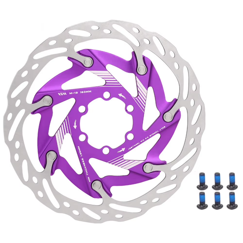 160Mm Bike Disc Brake Rotor with 6 Bolts Bicycle Rotor Disc Heat Dissipation Roa