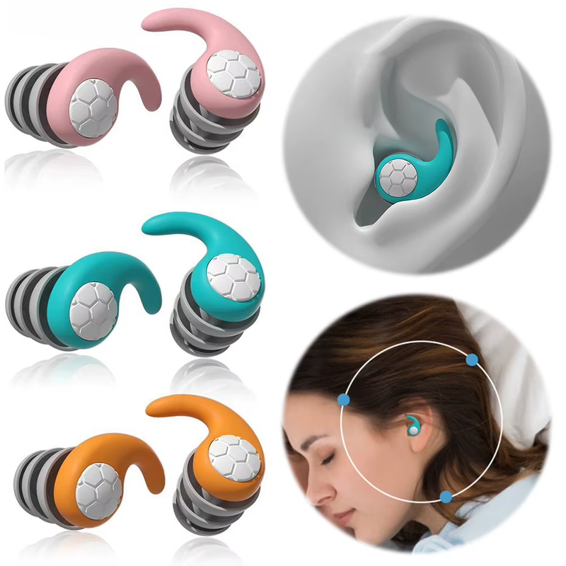 Silicone Sleeping Ear Plugs Sound Insulation Ear Protection Earplugs Waterproof