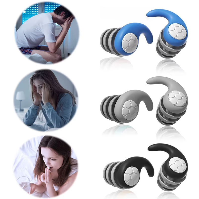 Silicone Sleeping Ear Plugs Sound Insulation Ear Protection Earplugs Waterproof
