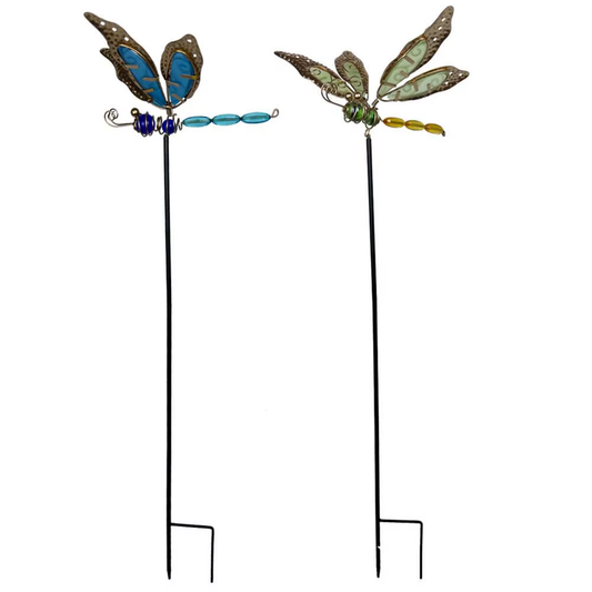 3D Butterfly/Dragonfly Garden Stake Decor Insect Yard Stake Metal Lawn Ornaments