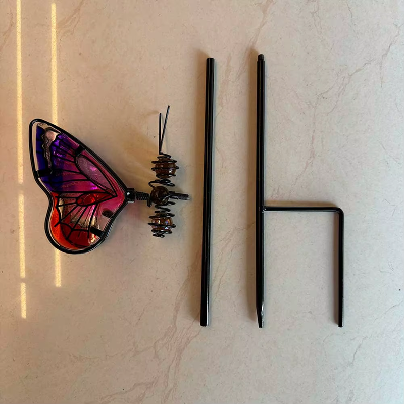 3D Butterfly/Dragonfly Garden Stake Decor Insect Yard Stake Metal Lawn Ornaments