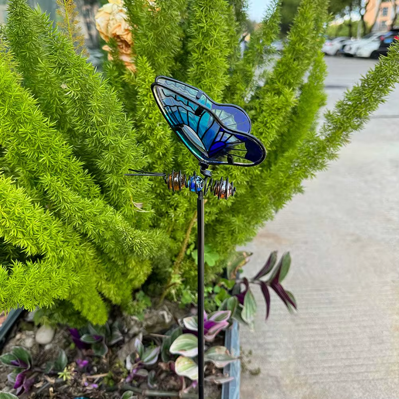 3D Butterfly/Dragonfly Garden Stake Decor Insect Yard Stake Metal Lawn Ornaments