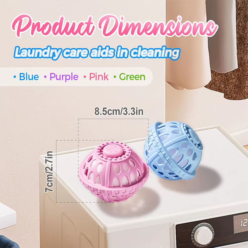 5Pcs Eco Friendly Dryer Balls Reusable Pet Hair Remover Ball Wear Resist Washing