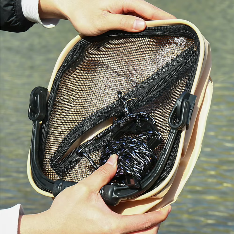 8L/13L Portable Fishing Water Pail Folding Fishing Bucket Handle Outdoor Bucket