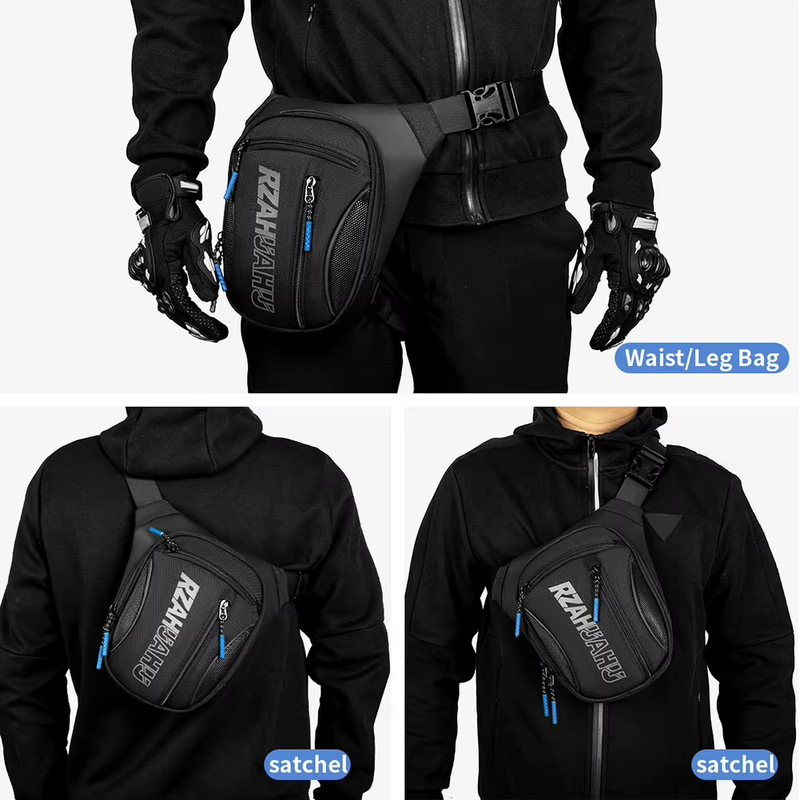 Motorcycle Hip Bum Bag Waterproof Motorbike Riding Chest Bag Large Capacity Moto