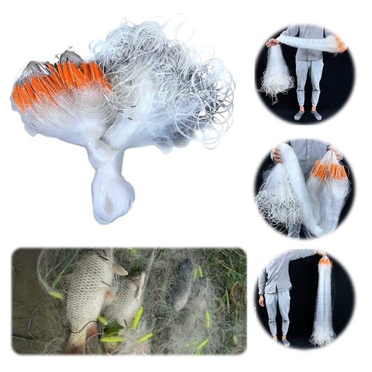 Fish Net Three Layers Floating Net Sticky Fishing Net Saltwater Fishing Cast Net