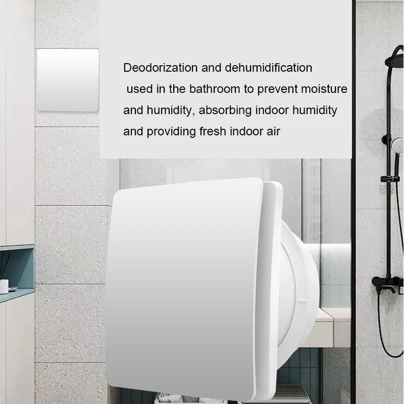 4/6 Inch High Speed Exhaust Fan Toilet Kitchen Bathroom Hanging Wall Window Vent