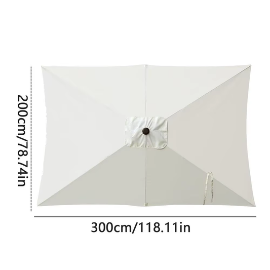 Umbrella Replacement Canopy 6.6X10Ft Rectangle Cantilever Umbrella Heavy Duty Ca