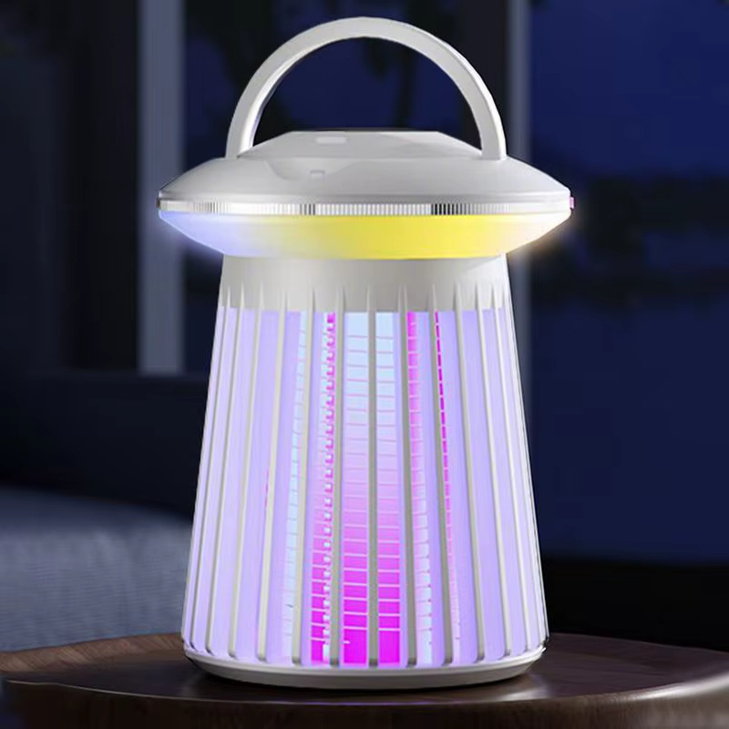 Gnats Zapper Indoor 2-In-1 USB Charging Cordless Gnats Trap Lamp Multifunctional