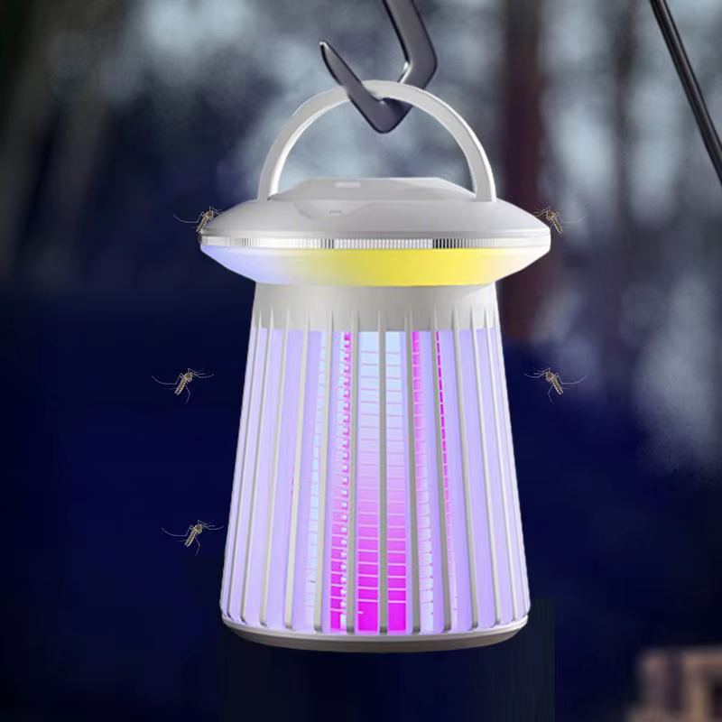 Gnats Zapper Indoor 2-In-1 USB Charging Cordless Gnats Trap Lamp Multifunctional