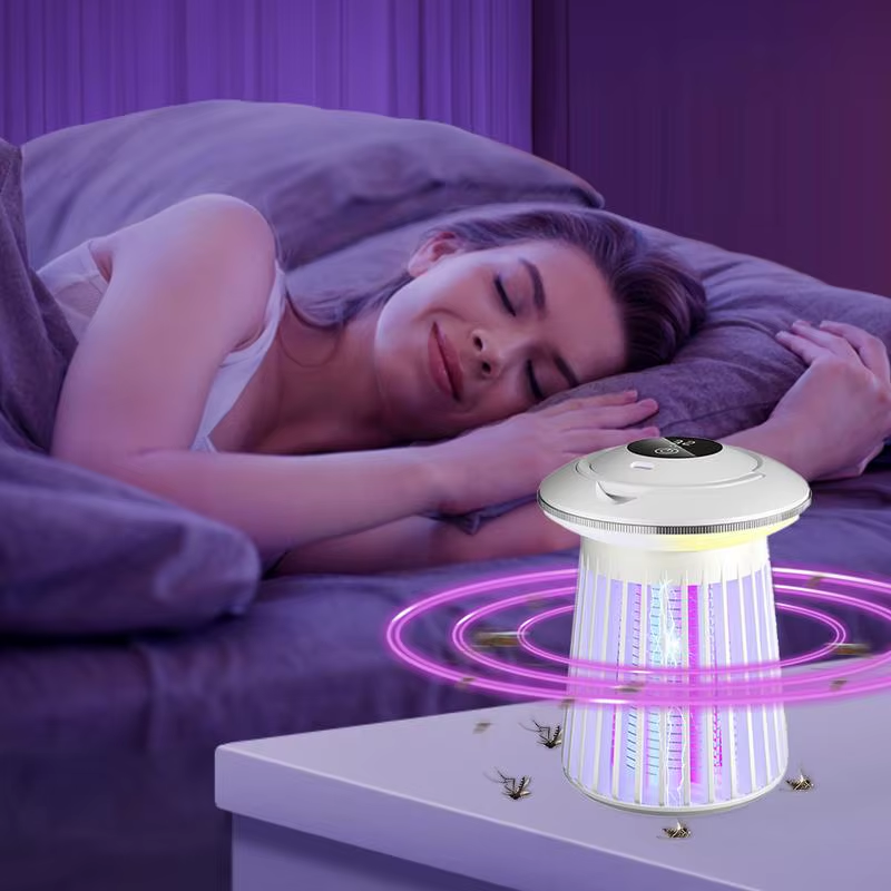 Gnats Zapper Indoor 2-In-1 USB Charging Cordless Gnats Trap Lamp Multifunctional