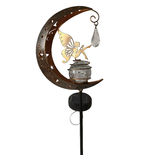 Solar Garden Lights Moon Fairy Light Fairy Moon Solar Lights Outdoor for Patio L