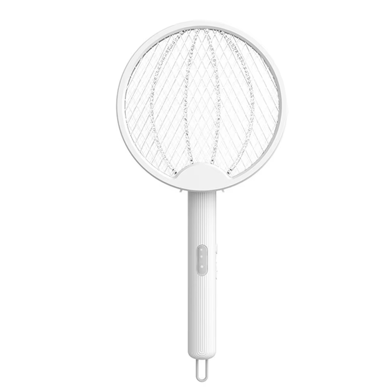 Foldable Bug Zapper Racket Rechargeable Electric Fly Swatter Safe Fly Killer and