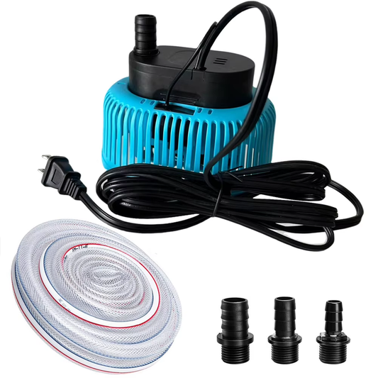 Pool Cover Pump Submersible Sump Pump with Drainage Hose & Adapters above Ground