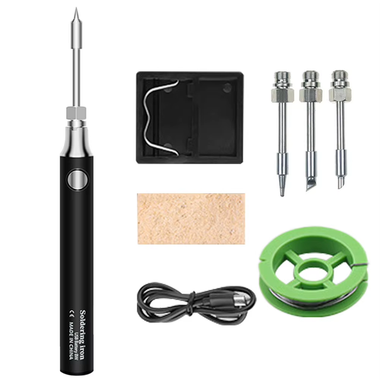 Wireless Soldering Iron Kit 3 Temperature Adjustment Mini Electric Solder Iron P