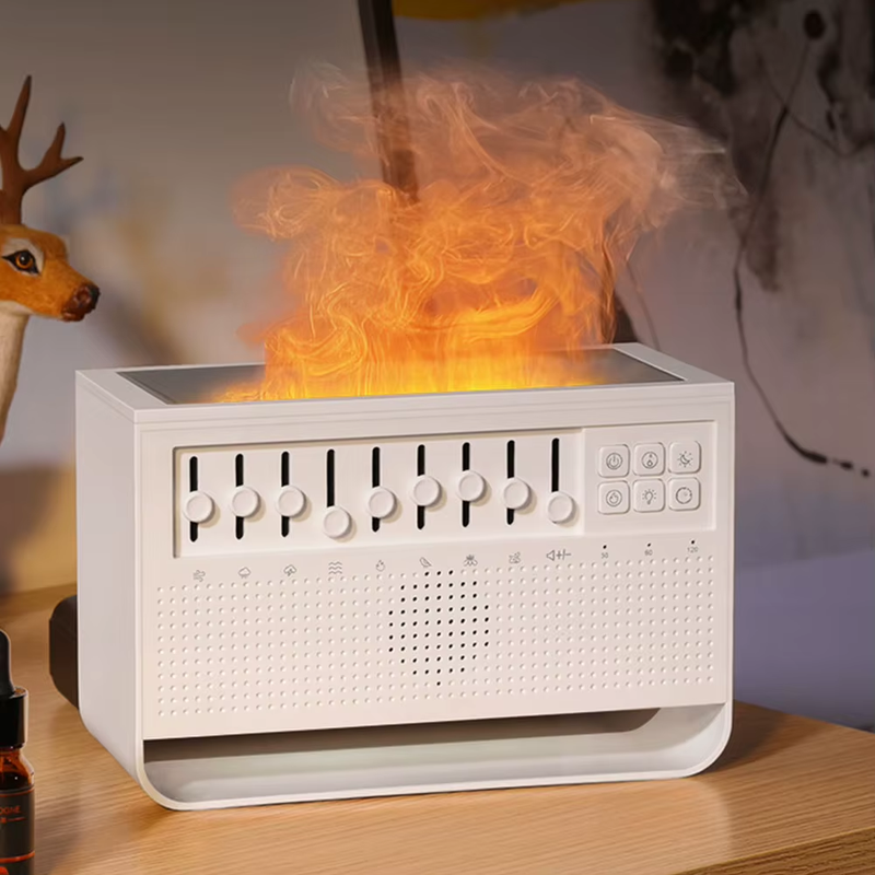 White Noise Sleep Sound Machine Essential Oil Diffuser with BT Speaker and Night