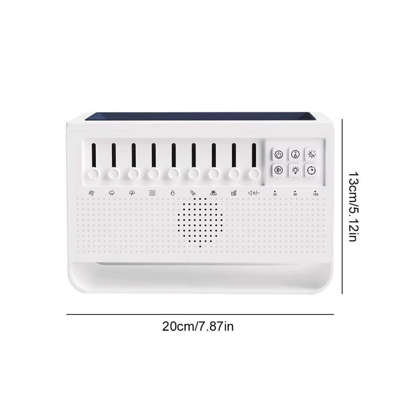 White Noise Sleep Sound Machine Essential Oil Diffuser with BT Speaker and Night