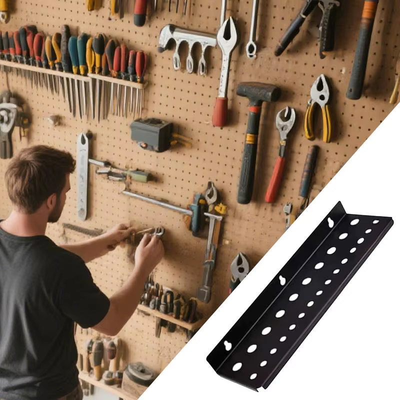 Screwdriver Rack Wall Mount Tool Storage Rack 25 Holes Utility Shelf Small Hand