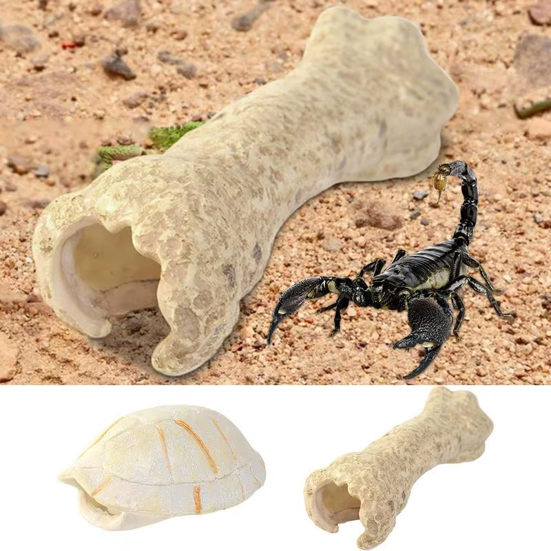 Pet Reptile Hide Shelter Small Lizard Hideaway Cave and Climbing Habitat Decor f