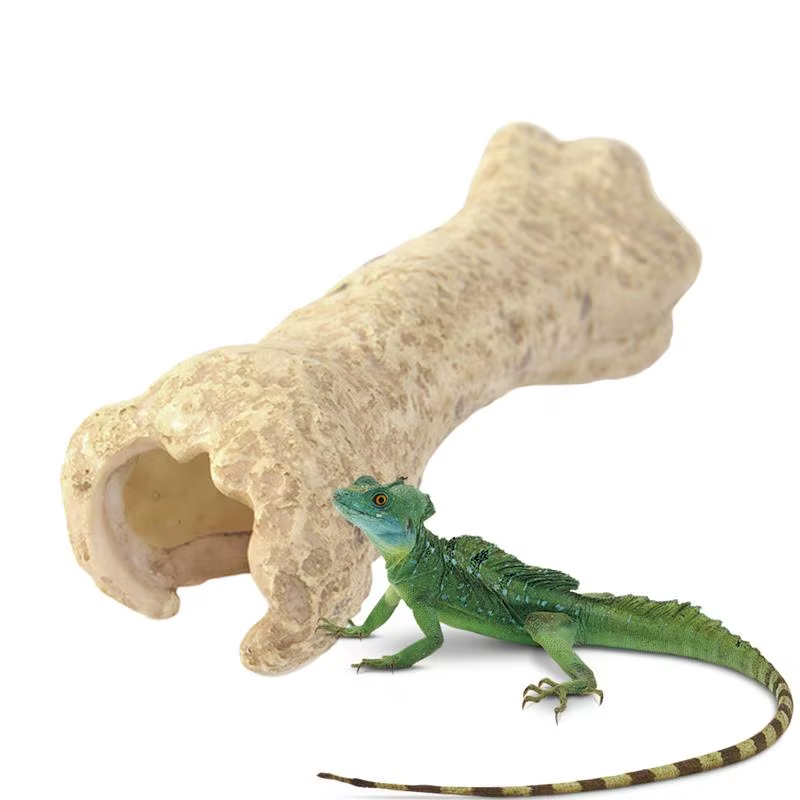 Pet Reptile Hide Shelter Small Lizard Hideaway Cave and Climbing Habitat Decor f