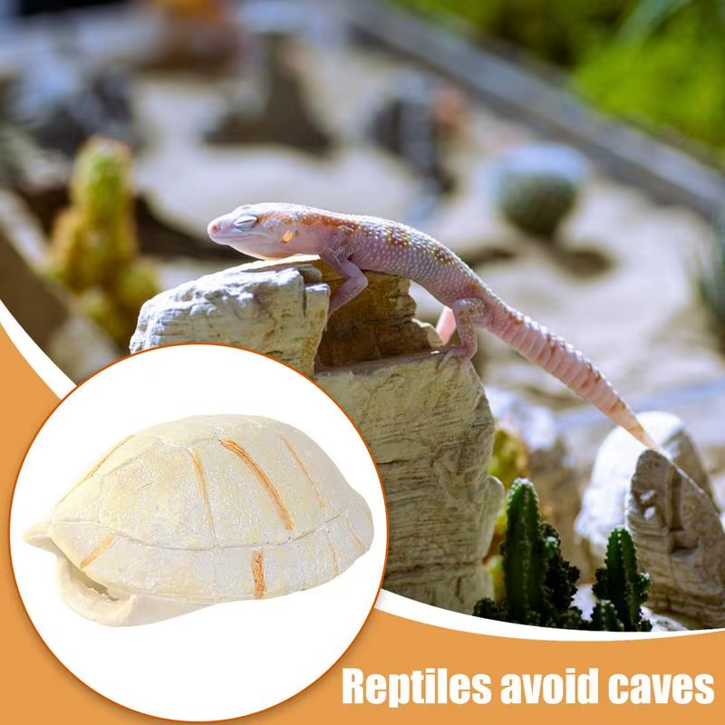 Pet Reptile Hide Shelter Small Lizard Hideaway Cave and Climbing Habitat Decor f
