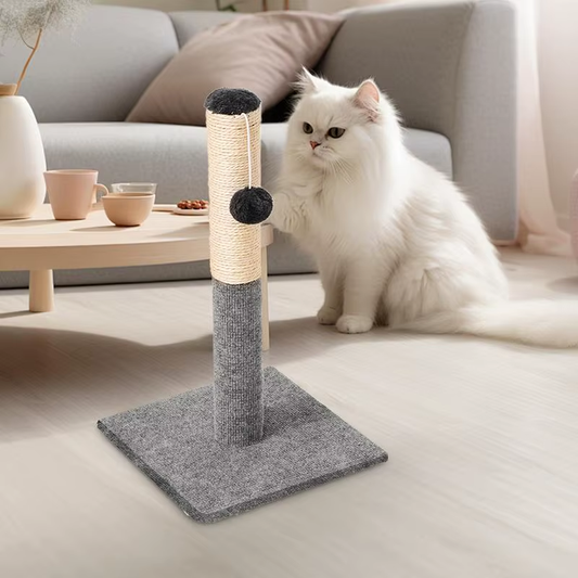 Cat Scratch Toy Detachable Interactive Post with Dangling Ball Sisal Rope Pet Su