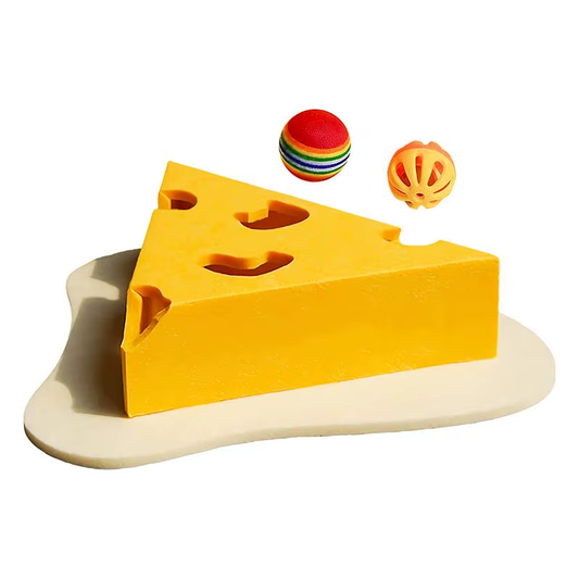 Cat Scratching Pads Kitten Scratching Post with Cheese Design Wear-Resistant Int