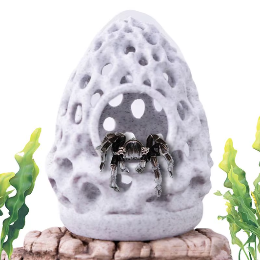 Fish Cave for Aquarium Aquarium Rock Cave Fish House Realistic Porous Stone Orna