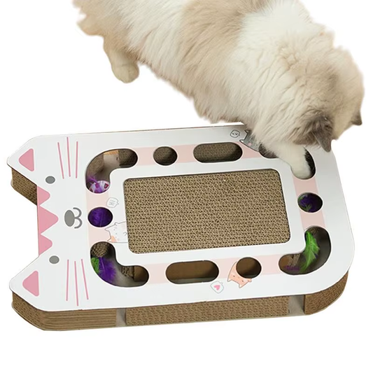Cat Scratch Pad Interactive Multifunctional Scratch Pad for Cats Reusable Pet Ac