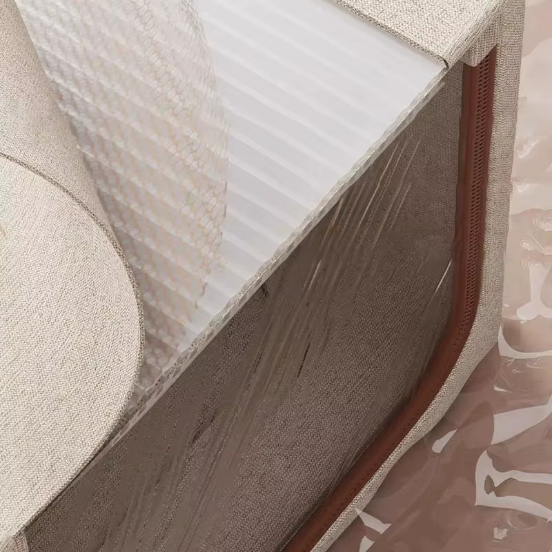 Fabric Storage Bins Clear Window Storage Boxes for Clothes Clear Window Double Z