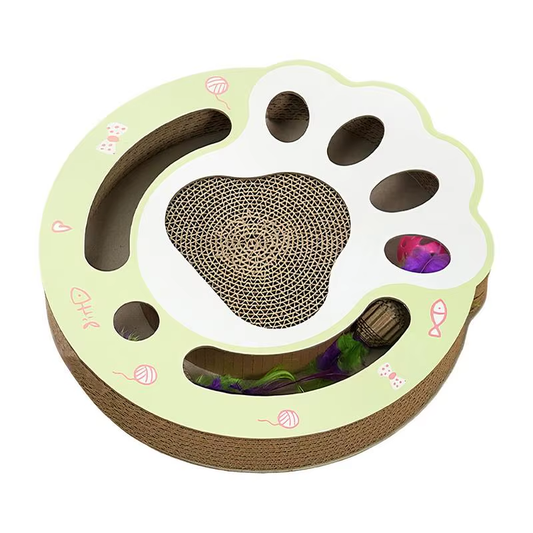Cat Cardboard Sturdy Cat Scratching Mat Interactive Sturdy Funny Multi Functiona