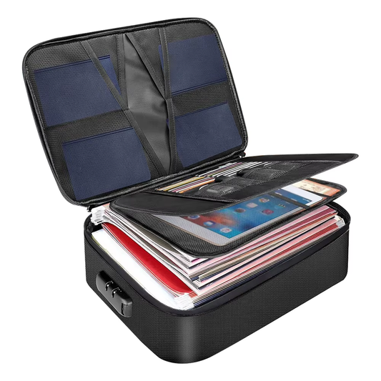 Fireproof Document Organizer Multi-Layer Document Box Waterproof File Box for Im