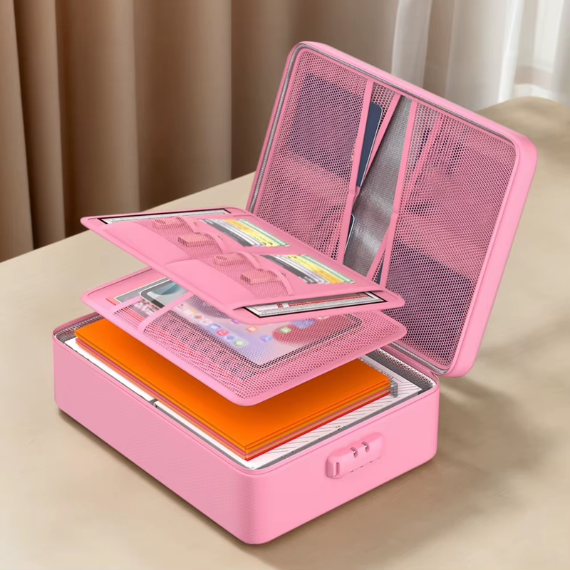 Fireproof Document Organizer Multi-Layer Document Box Waterproof File Box for Im
