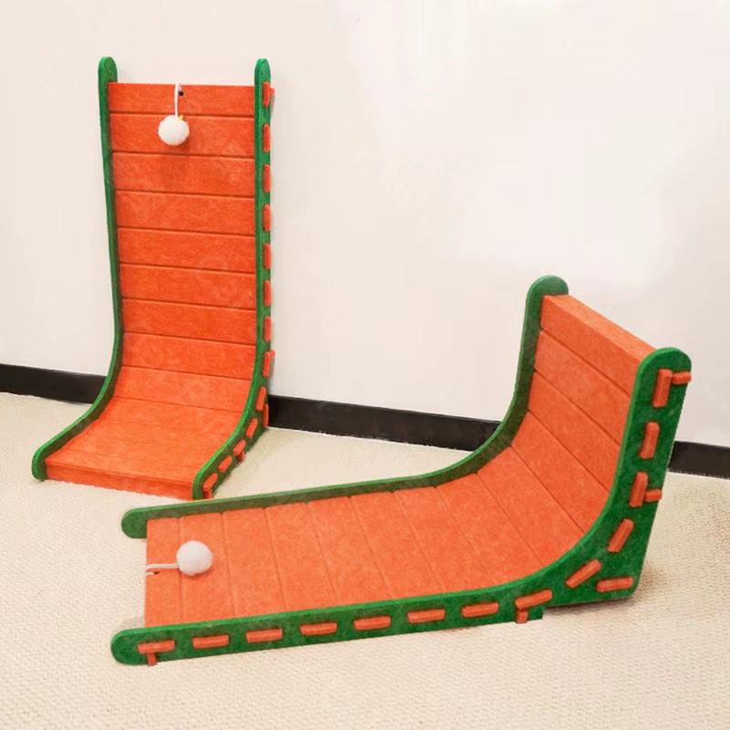 Cat Scratcher L Shape Felt Cat Scratch Board Non-Slip Claw Sharpening Tools Pet