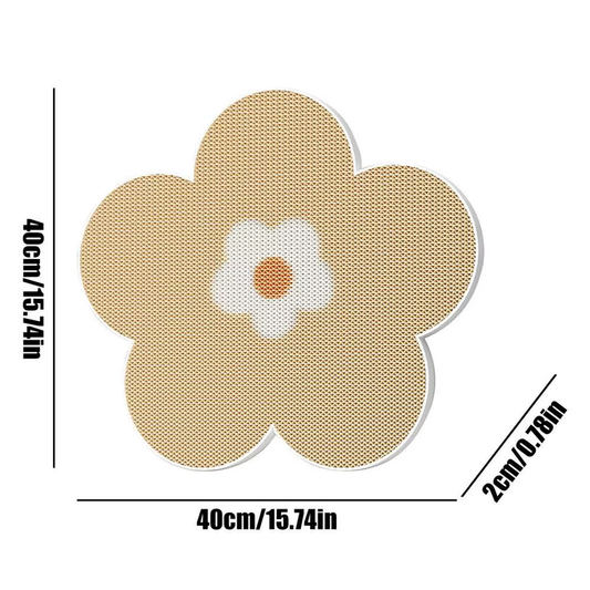 Cat Scratching Pad for Wall Kitten Floor Scratcher Mat Flower Shape Kitten Scrat