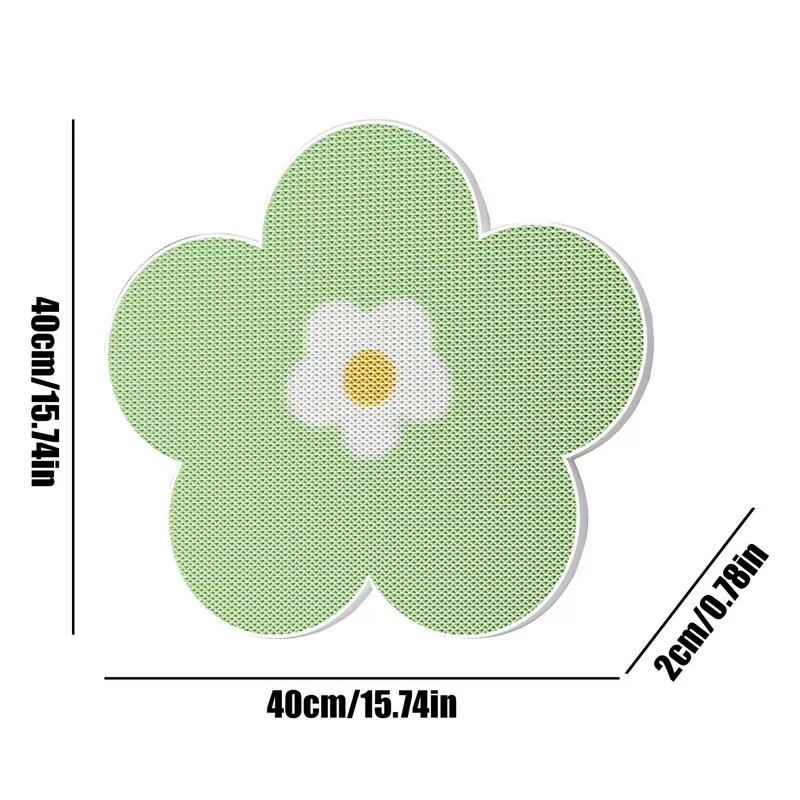Cat Scratching Pad for Wall Kitten Floor Scratcher Mat Flower Shape Kitten Scrat
