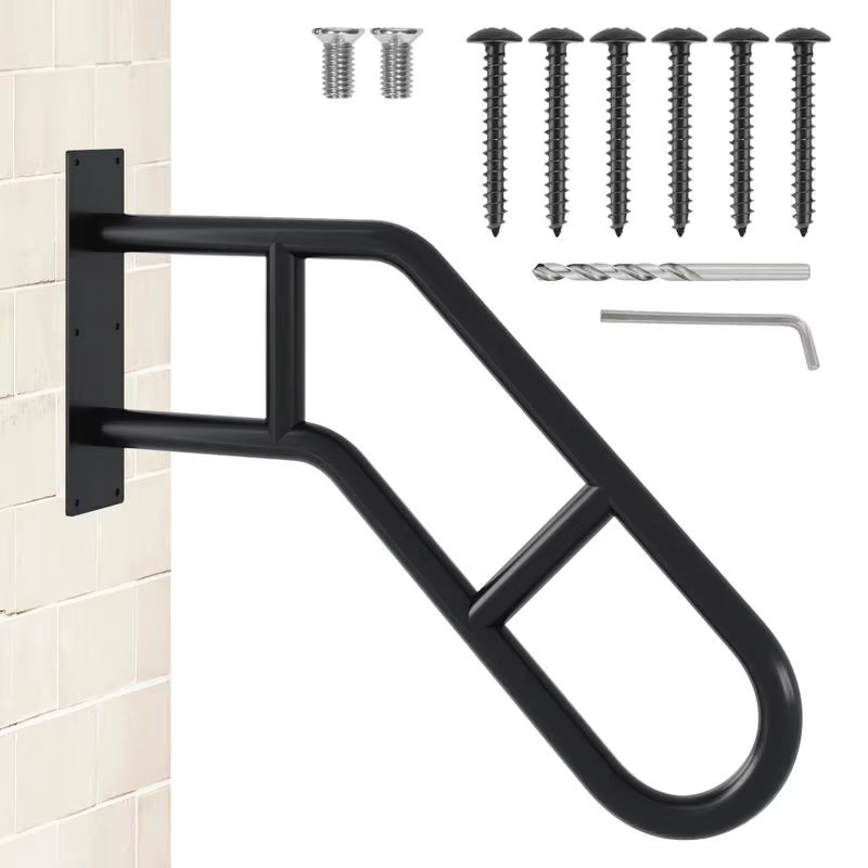 Handrails for Outdoor Steps Metal Grab Bars for Stairs Weatherproof Children Saf