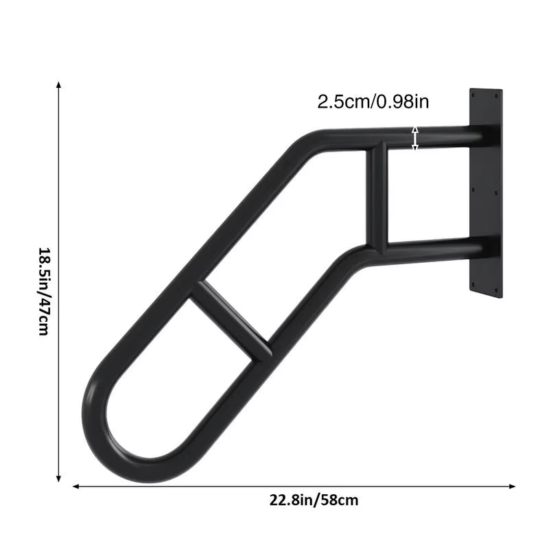 Handrails for Outdoor Steps Metal Grab Bars for Stairs Weatherproof Children Saf