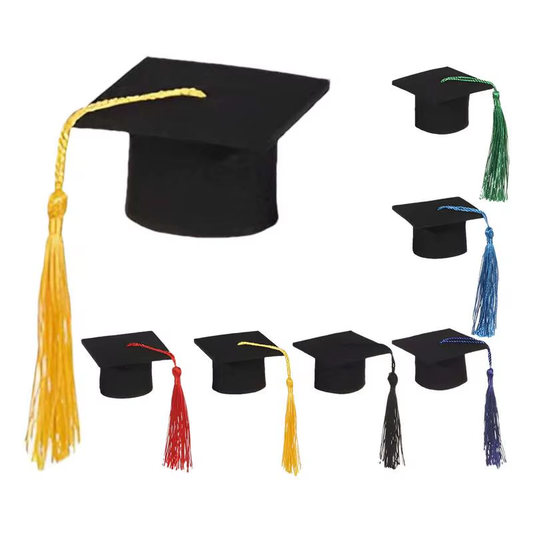 Graduation Hat Toppers 7X Graduation Wine Bottle Toppers with Tassels Photo Prop