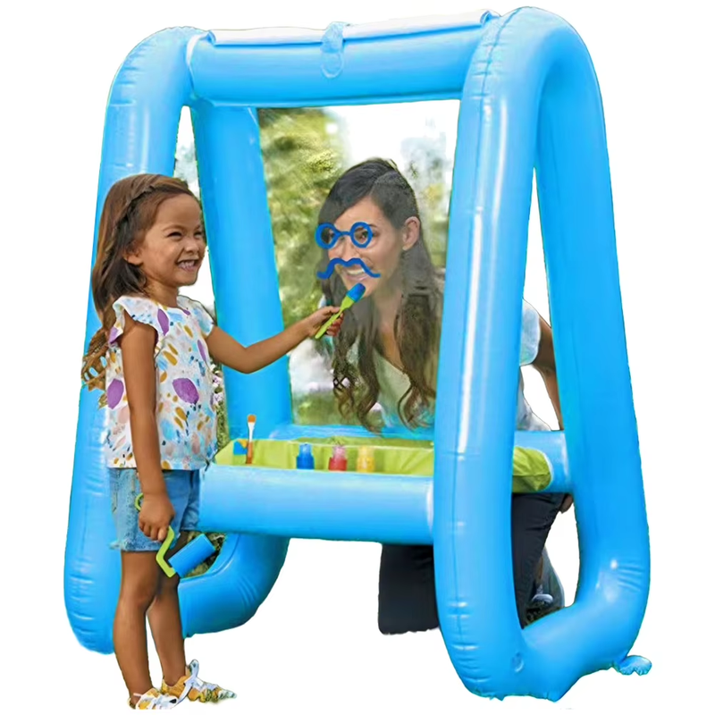Outdoor Inflatable Easel PVC Washable Outdoor & Indoor Paint Station Reusable To
