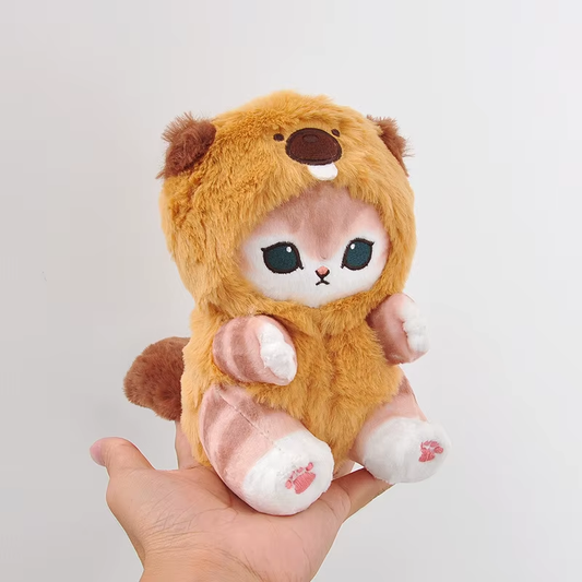 Original Mofusand Long Tail Animals Series 10/20Cm Plush Doll Cute Shark Cat Sof